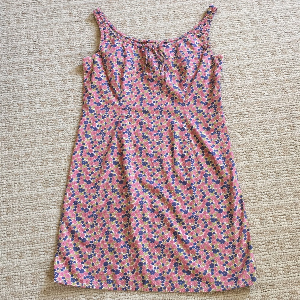 J. Crew sleeveless peasant style floral dress 2P